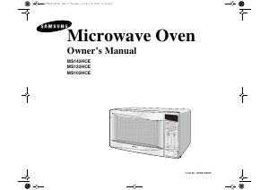 Handleiding Samsung MS103HCE-5 Magnetron