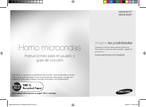 Manual de uso Samsung MS23F301EAW Microondas