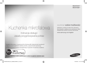 Instrukcja Samsung MS23F301ELW Kuchenka mikrofalowa