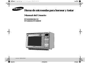 Manual de uso Samsung MT1066SB Microondas