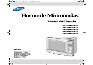 Manual de uso Samsung MW1660WA Microondas