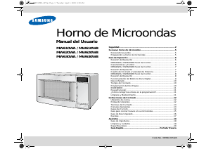 Manual de uso Samsung MW610WA Microondas