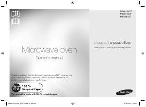 Mode d’emploi Samsung MW6194ST Micro-onde