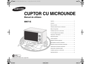Manual Samsung MW71E Cuptor cu microunde