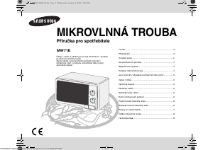 Manuál Samsung MW71E Mikrovlnná trouba