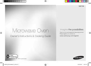 Manual Samsung MW73B-S Microwave