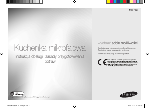 Instrukcja Samsung MW73B-S Kuchenka mikrofalowa