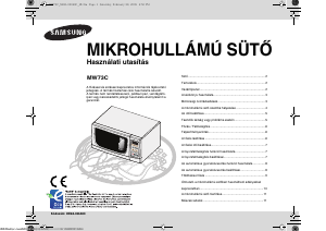 Használati útmutató Samsung MW73C Mikrohullámú sütő
