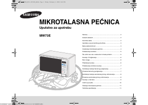 Priručnik Samsung MW73E-WB Mikrovalna pećnica