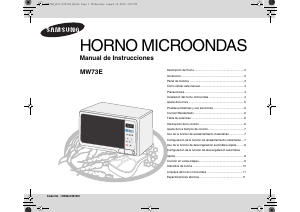 Manual de uso Samsung MW73E-WB Microondas