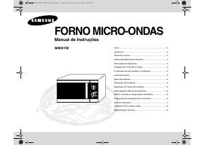 Manual Samsung MW81W Micro-onda