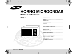 Manual de uso Samsung MW81W Microondas