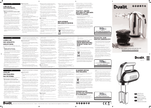 Manual Dualit 89301 Misturador da mão