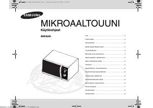 Käyttöohje Samsung MW82N Mikroaaltouuni