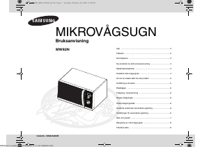 Bruksanvisning Samsung MW82N Mikrovågsugn