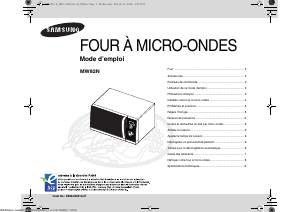 Mode d’emploi Samsung MW82N Micro-onde