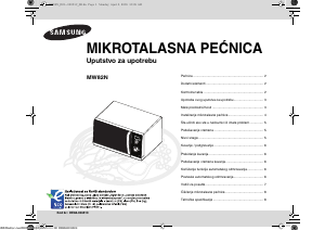Priručnik Samsung MW82N-S Mikrovalna pećnica