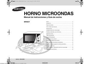 Manual de uso Samsung MW82Y Microondas