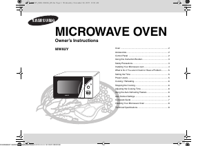 Manual Samsung MW82Y Microwave