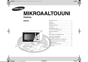 Käyttöohje Samsung MW82Y-S Mikroaaltouuni