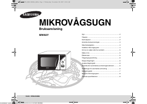 Bruksanvisning Samsung MW82Y-S Mikrovågsugn