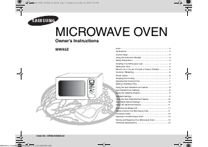 Manual Samsung MW83Z-E Microwave