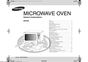 Manual Samsung MW83Z-Y Microwave