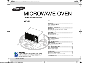 Manual Samsung MW86N Microwave