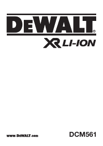 Εγχειρίδιο DeWalt DCM561 Χλοοκοπτικό