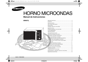 Manual de uso Samsung MW87L Microondas