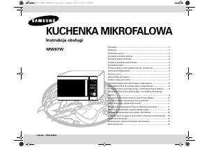 Instrukcja Samsung MW87W Kuchenka mikrofalowa