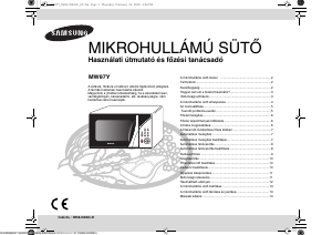 Használati útmutató Samsung MW87Y-S Mikrohullámú sütő