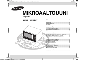 Käyttöohje Samsung MW89M-B Mikroaaltouuni