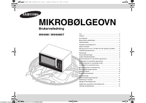 Bruksanvisning Samsung MW89M-B Mikrobølgeovn