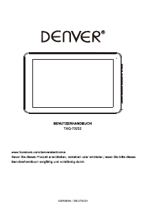 Bedienungsanleitung Denver TAQ-70252 Tablet