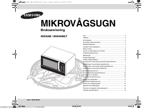 Bruksanvisning Samsung MW89MST Mikrovågsugn