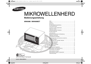 Bedienungsanleitung Samsung MW89MST Mikrowelle