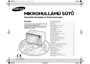 Használati útmutató Samsung PG113U Mikrohullámú sütő
