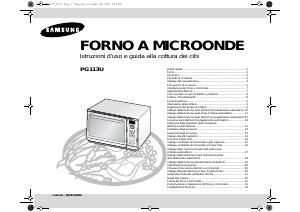 Manuale Samsung PG113U Microonde