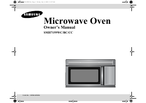 Manual Samsung SMH7159BC Microwave