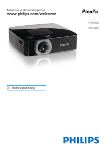 Bedienungsanleitung Philips PPX2480 PicoPix Projektor