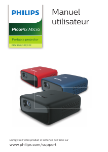 Mode d’emploi Philips PPX320 PicoPix Micro Projecteur