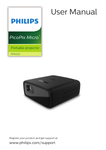 Manual Philips PPX325 PicoPix Micro+ Projector