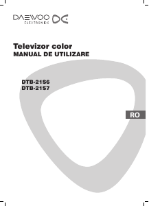 Manual Daewoo DTB-21S6 Televizor