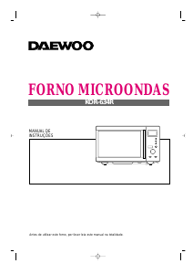 Manual Daewoo KOR-634R Micro-onda