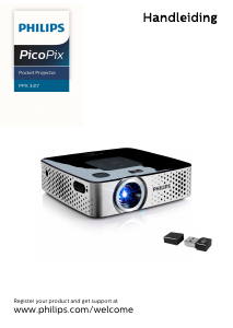 Handleiding Philips PPX3417W PicoPix Beamer
