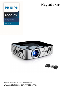 Käyttöohje Philips PPX3417W PicoPix Projektori