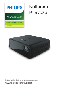 Kullanım kılavuzu Philips PPX360 PicoPix Micro 2tv Projektör