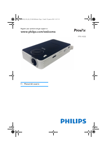 Manual de uso Philips PPX4350W PicoPix Proyector