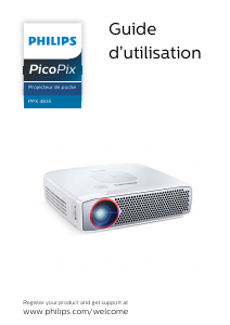 Mode d’emploi Philips PPX4835 PicoPix Projecteur